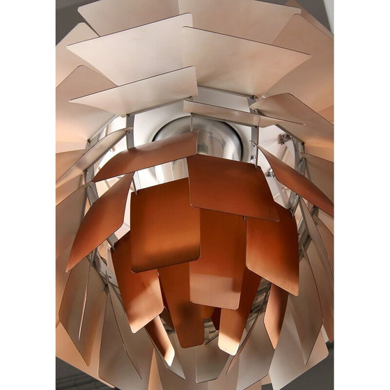 Image 1 of Vintage artichoke pendant lamp of copper by Poul Henningsen for Louis Poulsen, 1958
