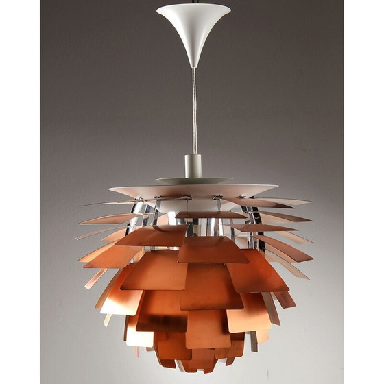 Image 1 of Vintage artichoke pendant lamp of copper by Poul Henningsen for Louis Poulsen, 1958