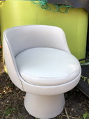 Vintage Armchair For Dressing Table White