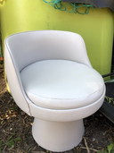 Vintage Armchair For Dressing Table White