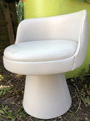 Vintage Armchair For Dressing Table White