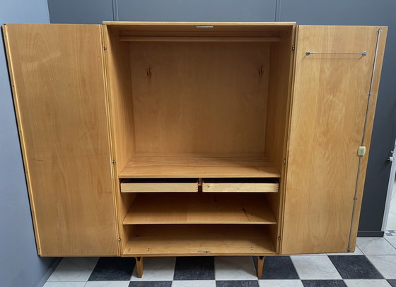 Image 1 of Wardrobe cabinet in Ash wood by František Mezulánik for Novy Domov