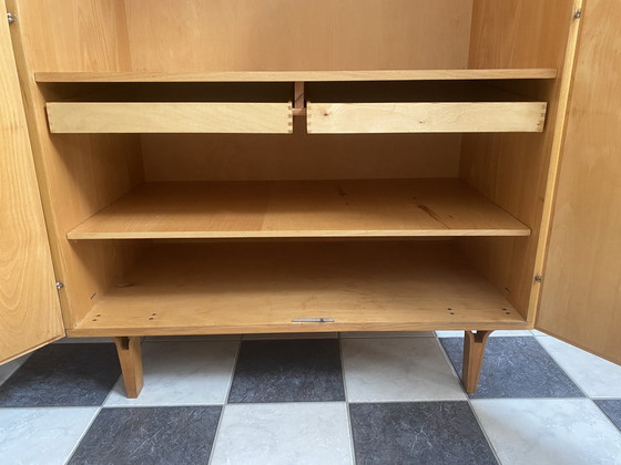 Image 1 of Wardrobe cabinet in Ash wood by František Mezulánik for Novy Domov