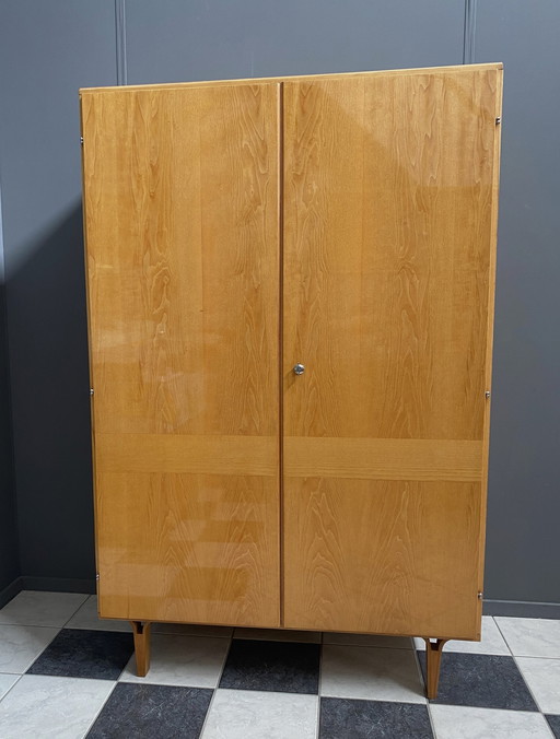 Wardrobe cabinet in Ash wood by František Mezulánik for Novy Domov