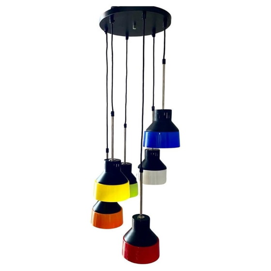 Image 1 of 1X Midcentury Modern Italian Cascade Chandelier