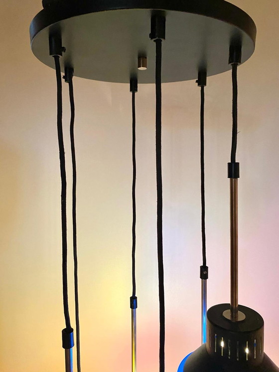 Image 1 of 1X Midcentury Modern Italian Cascade Chandelier