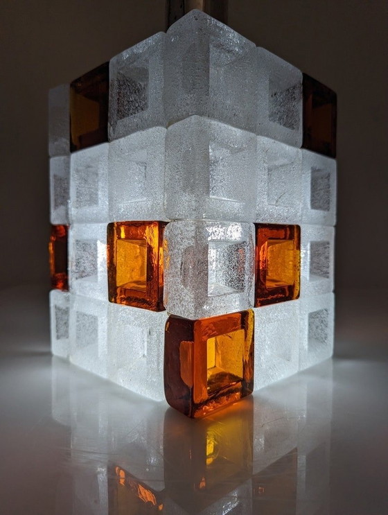 Image 1 of Cube Lamp By Albano Poli For Poliarte 1960S