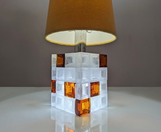 Cube Lamp By Albano Poli For Poliarte 1960S