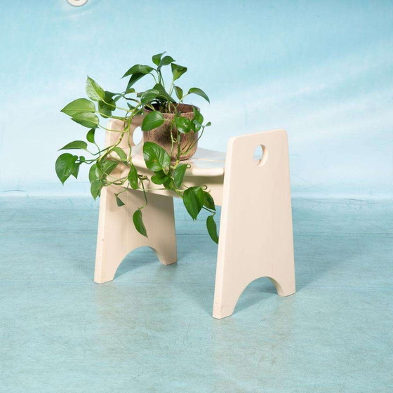 Image 1 of Sgabello vintage di design svedese Gilbert Marklund, sgabello in pino anni '60