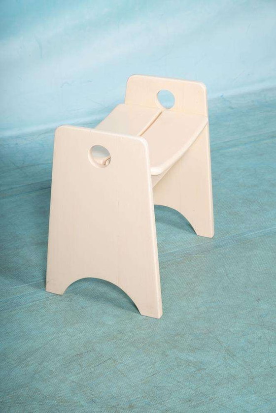 Image 1 of Sgabello vintage di design svedese Gilbert Marklund, sgabello in pino anni '60