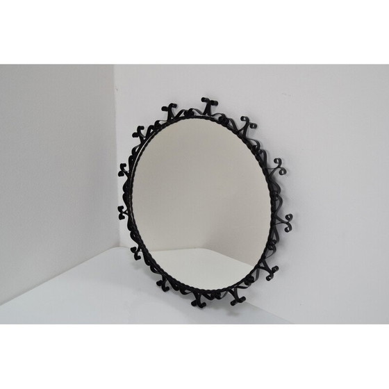 Image 1 of Specchio da parete in metallo vintage, Cecoslovacchia, anni '60