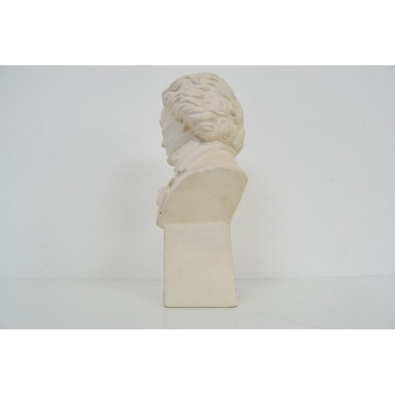 Image 1 of Mid-century plaster bust of Ludwig van Beethoven, Portugal 1950s