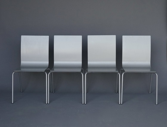Image 1 of Slim Shell Minimalist Dining Chairs By Arik Levy For Ligne Roset, 2000S. Set Of 4