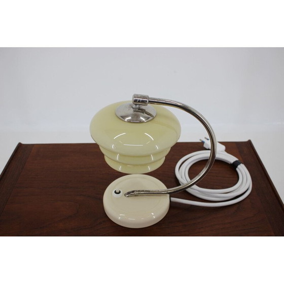 Image 1 of Lampada vintage in vetro e metallo art déco, Cecoslovacchia 1930