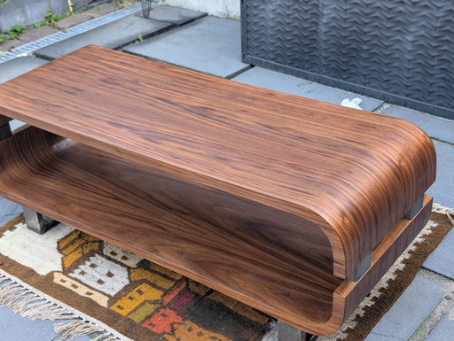 Curved Coffee Table Retro Look