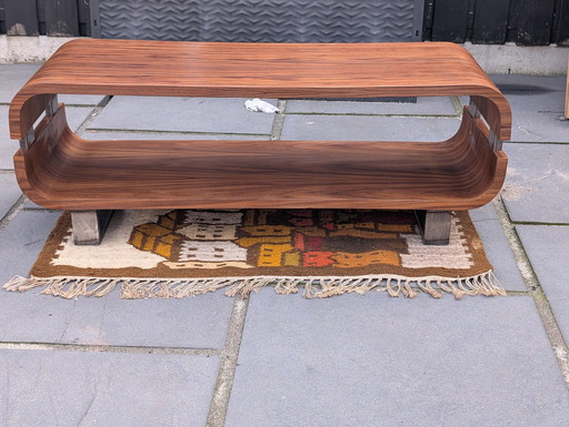 Curved Coffee Table Retro Look