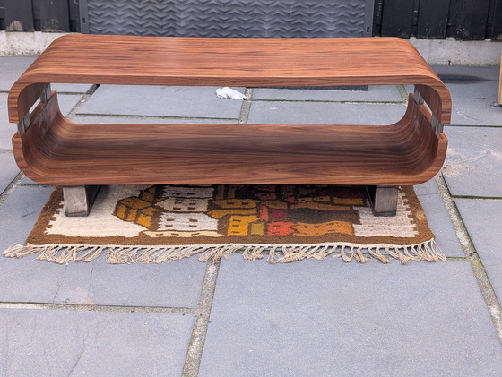 Image 1 of Curved Coffee Table Retro Look