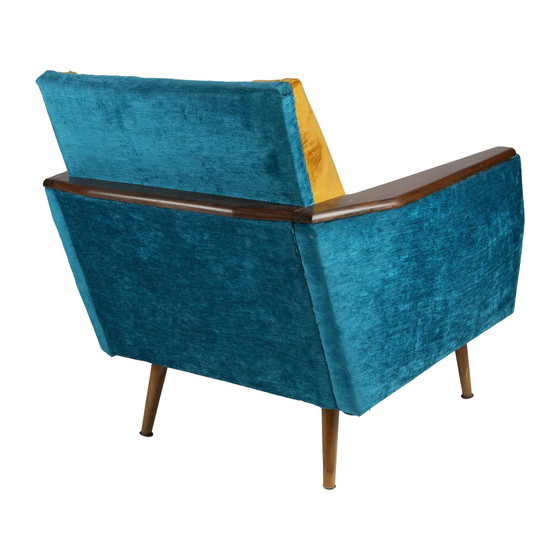 Image 1 of Petrol Blue Danish 60S Seat