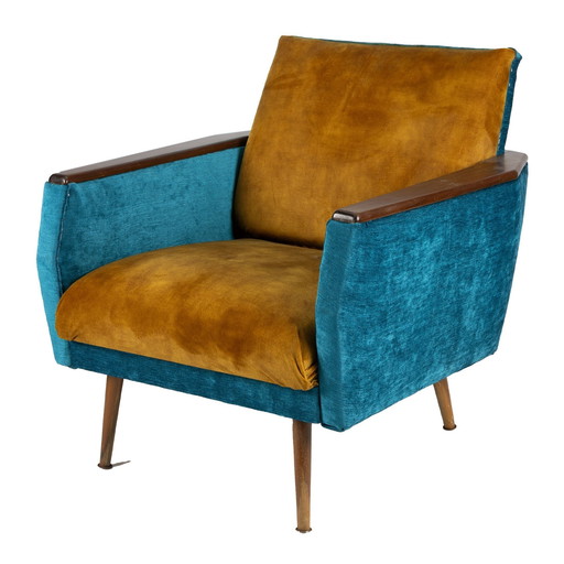 Petrol Blue Danish 60S Seat