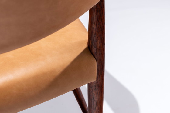 Image 1 of Set leather Armchairs  by Kurt Olsen, for Slagelse Møbelværk