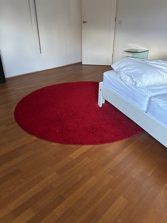 Image 1 of Round Carpet Casalis Red Cable Yarn