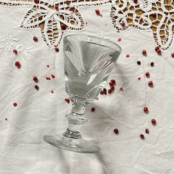 Image 1 of Bicchiere da liquore antico da bistrot francese, fine del XIX secolo 