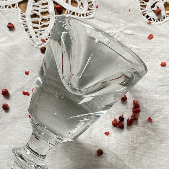 Image 1 of Bicchiere da liquore antico da bistrot francese, fine del XIX secolo 