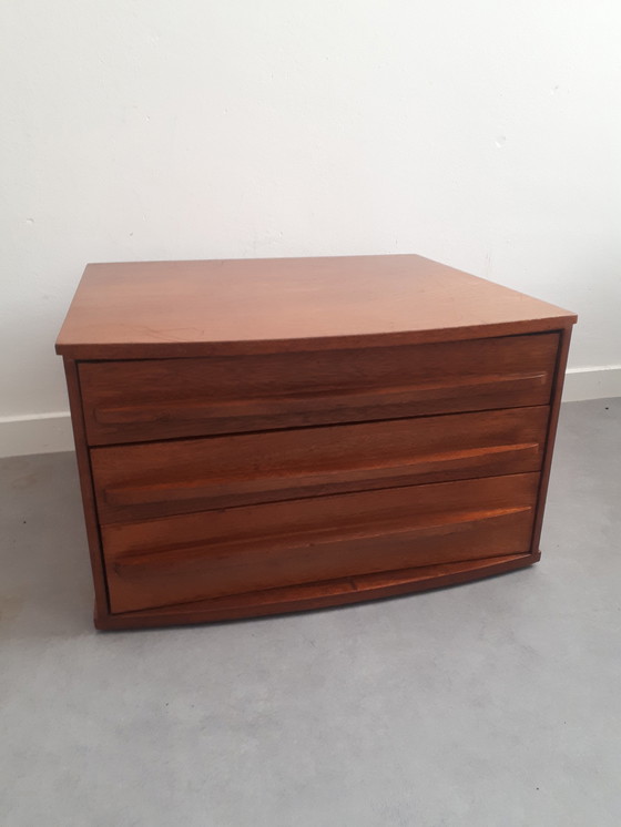 Image 1 of Vintage chest of drawers floating bedside table 