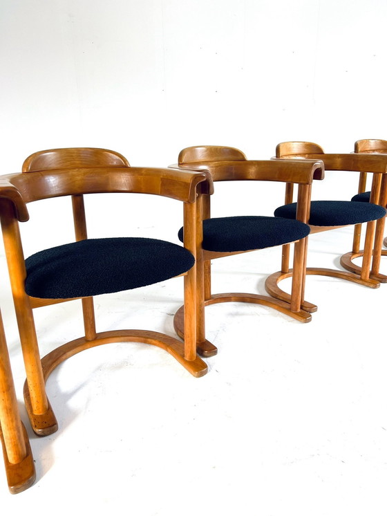 Image 1 of 6X Brutalist Dining Chair Restored