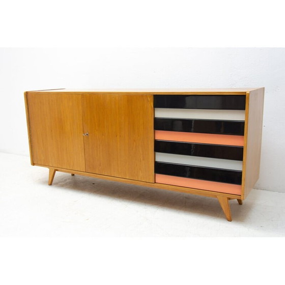 Image 1 of Credenza vintage in legno di faggio, modernista U-460 di Jiří Jiroutek, Cecoslovacchia 1958