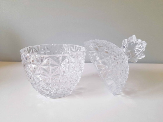 Image 1 of Ananas glas candy or sugar bowl