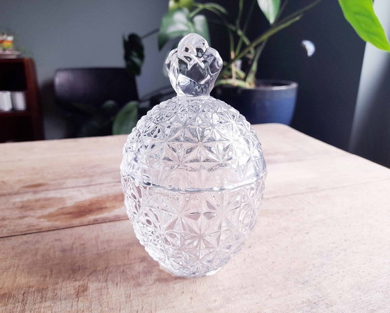 Image 1 of Bonbonnière ou sucrier Ananas glas