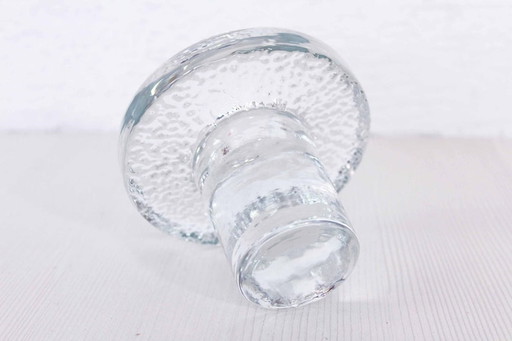 Scandinavian Glass candlestick