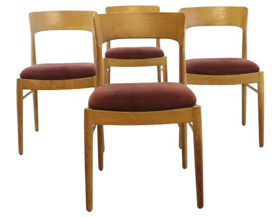 Image 1 of 4 sedie da pranzo Korup Stolle di Henning Kjaernulf