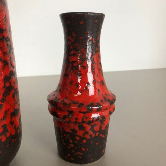 Image 1 of Pair of vintage fat lava ceramic vases from Scheurich, Germany 1970