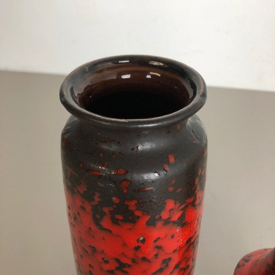 Image 1 of Pair of vintage fat lava ceramic vases from Scheurich, Germany 1970