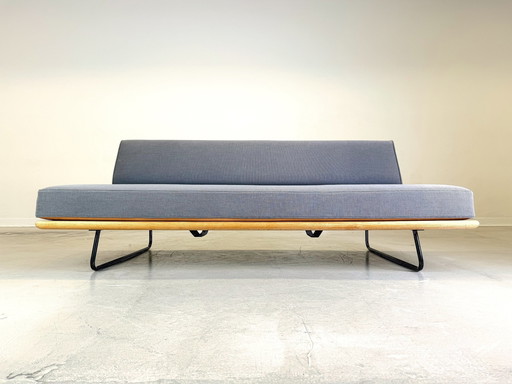 Mid - Century Sofa Daybed Rolf Grunow Couch Knoll Beech