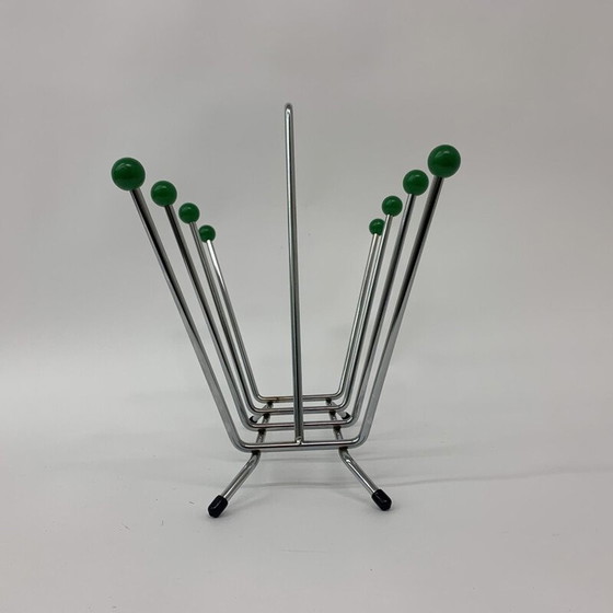 Image 1 of Vintage atomic Sputnik space age magazine rack, 1970