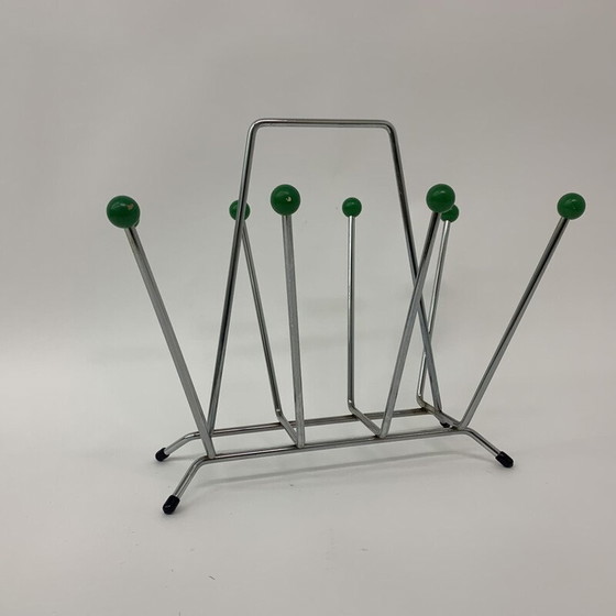 Image 1 of Vintage atomic Sputnik space age magazine rack, 1970