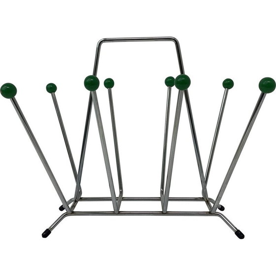 Image 1 of Vintage atomic Sputnik space age magazine rack, 1970