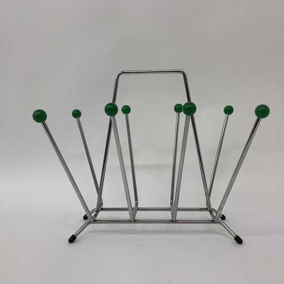 Image 1 of Vintage atomic Sputnik space age magazine rack, 1970