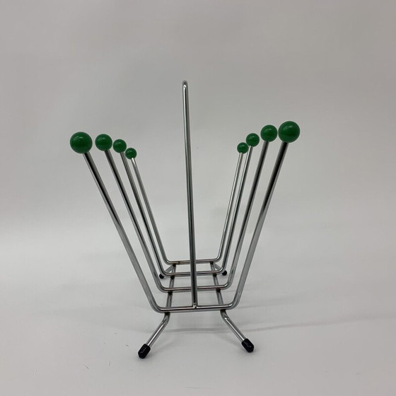 Image 1 of Vintage atomic Sputnik space age magazine rack, 1970