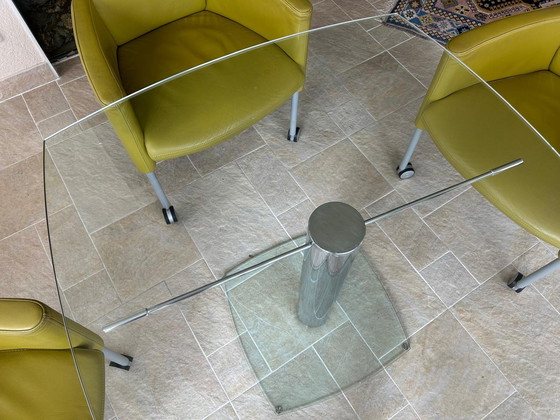 Image 1 of Table en verre Ronald Schmitt K600, design : Matthias Fischer.