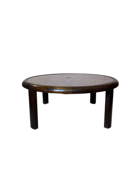 Image 1 of Tavolino da caffè vintage "Marmo fossilizzato"