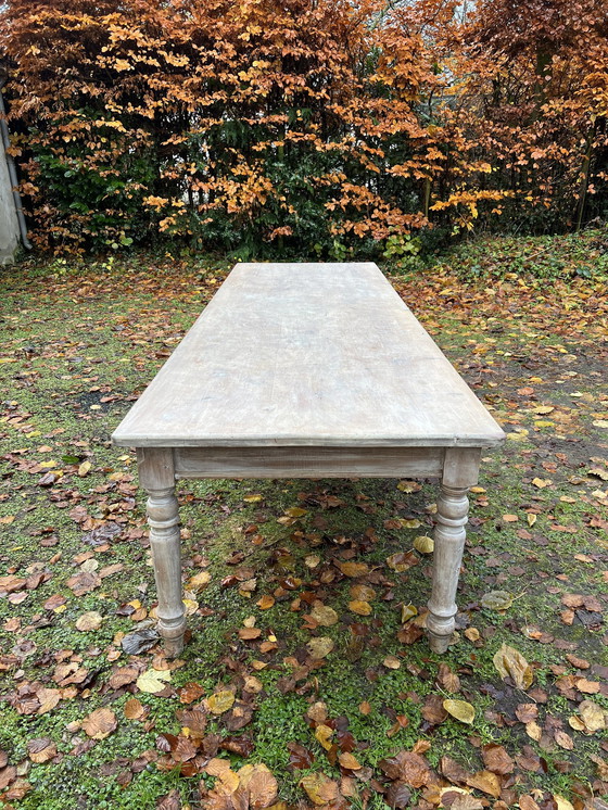 Image 1 of Large Oak Wooden Dining (Monastery) Table