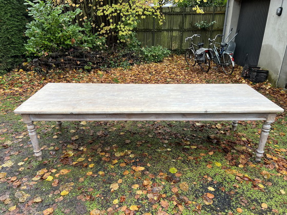 Image 1 of Large Oak Wooden Dining (Monastery) Table