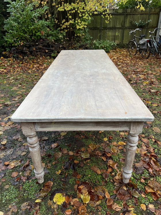 Image 1 of Large Oak Wooden Dining (Monastery) Table