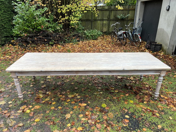 Image 1 of Large Oak Wooden Dining (Monastery) Table