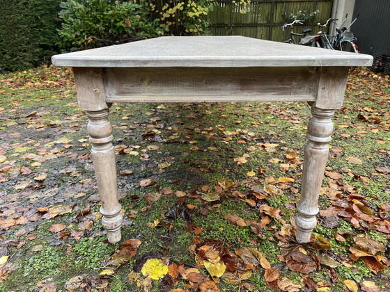 Image 1 of Large Oak Wooden Dining (Monastery) Table