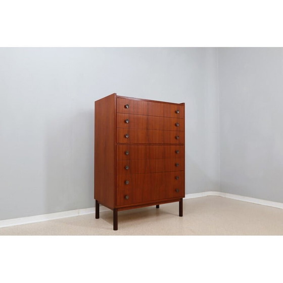 Image 1 of Mid century chest of drawers in teak, 1950s